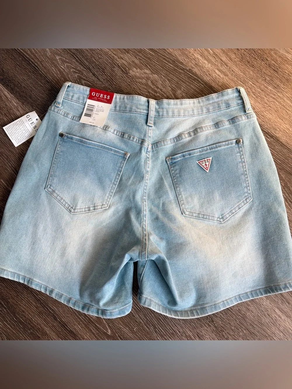 GUESS Women's Light Blue Denim Shorts